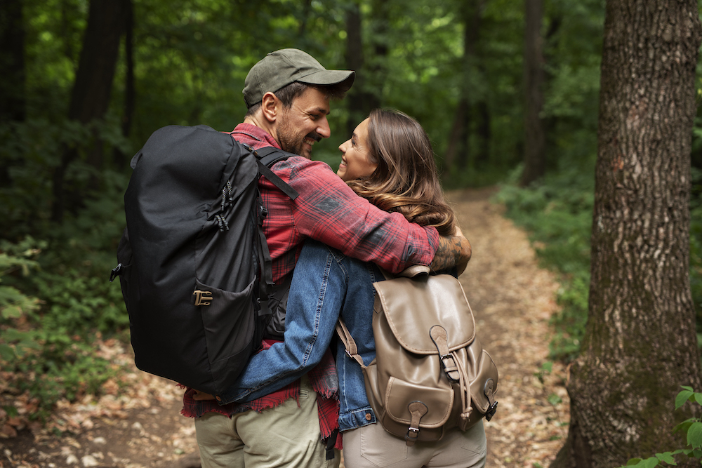 Couple hiking in the Lake District