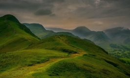 Couple hiking in the Lake District