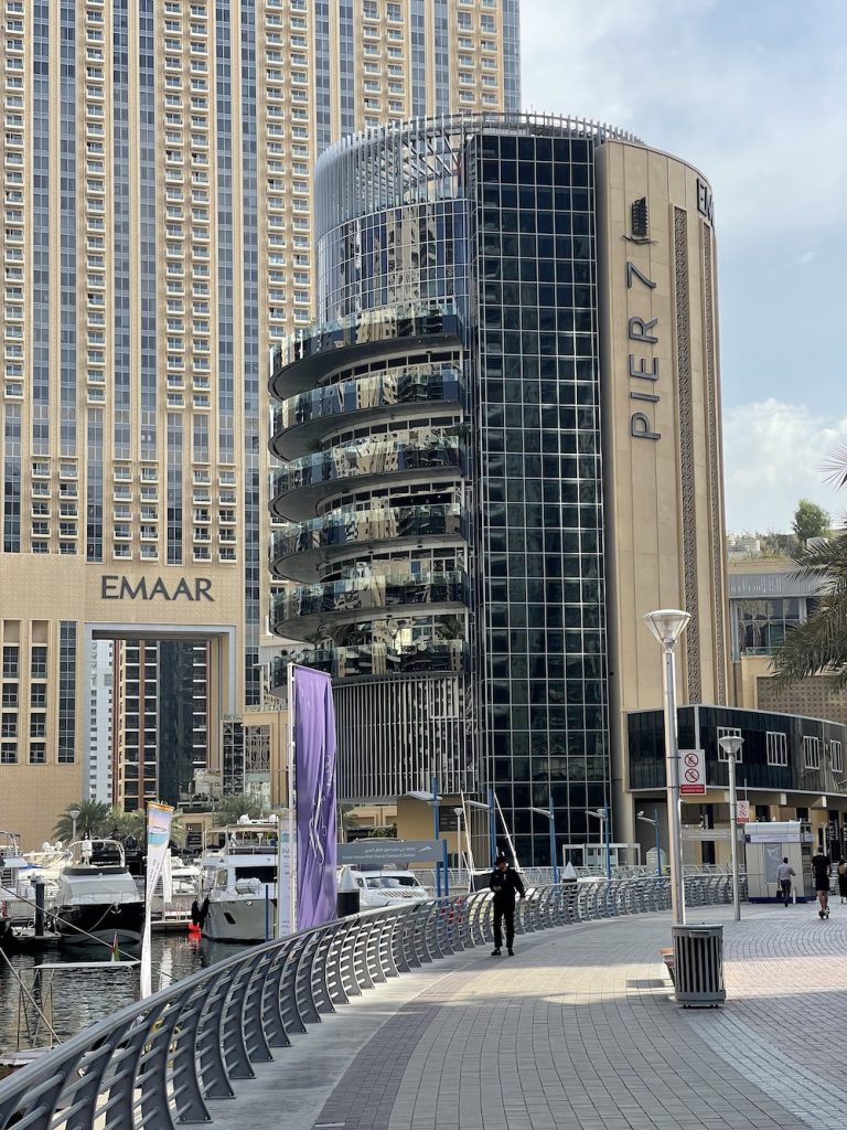 The entrance to a popular Dubai nightlife area, inviting guests to experience an unforgettable night out.
