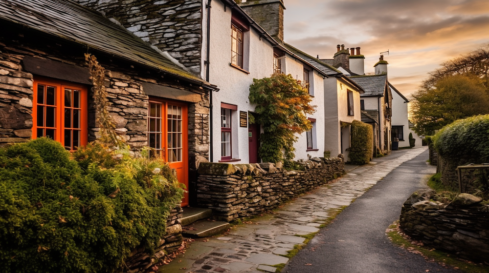 Hawkshead Village, The Lake District. Jollylog.com