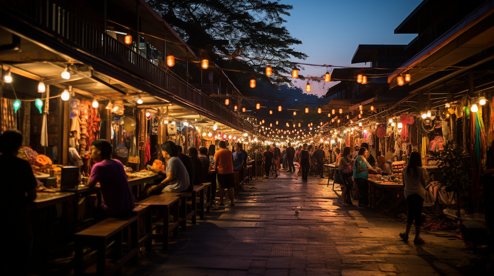 Scenic view of a street in Chiang Mai, a top digital nomad destination in 2023